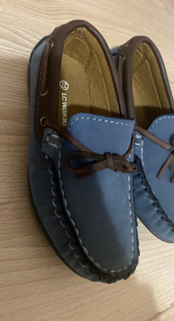 Erkek Çocuk Mavi Süet Tokalı Özel Ayakkabı - Görsel 3