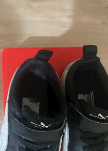 Erkek Çocuk Siyah Cırtlı Spor Ayakkabı - Görsel 4