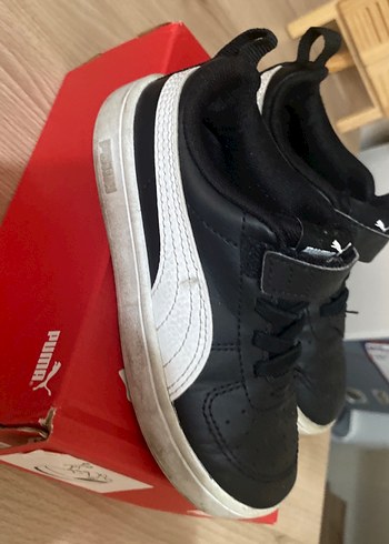 Erkek Çocuk Siyah Cırtlı Spor Ayakkabı - Görsel 5