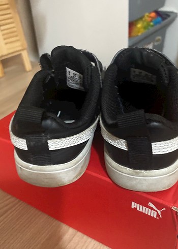 Erkek Çocuk Siyah Cırtlı Spor Ayakkabı - Görsel 6