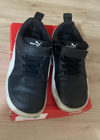 Erkek Çocuk Siyah Cırtlı Spor Ayakkabı - Görsel 2