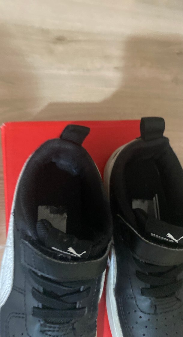 Erkek Çocuk Siyah Cırtlı Spor Ayakkabı - Görsel 4