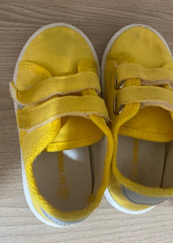 Sarı Erkek Çocuk Sneakers Velcro Bantlı - Görsel 4