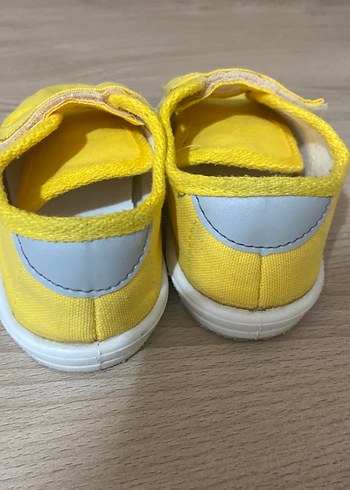 Sarı Erkek Çocuk Sneakers Velcro Bantlı - Görsel 3