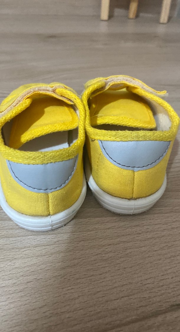 Sarı Erkek Çocuk Sneakers Velcro Bantlı - Görsel 3