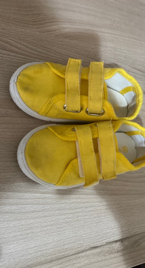 Sarı Erkek Çocuk Sneakers Velcro Bantlı - Görsel 2