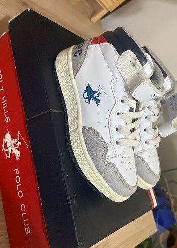 Beyaz Erkek Çocuk Spor Ayakkabı Velcro - Görsel 2