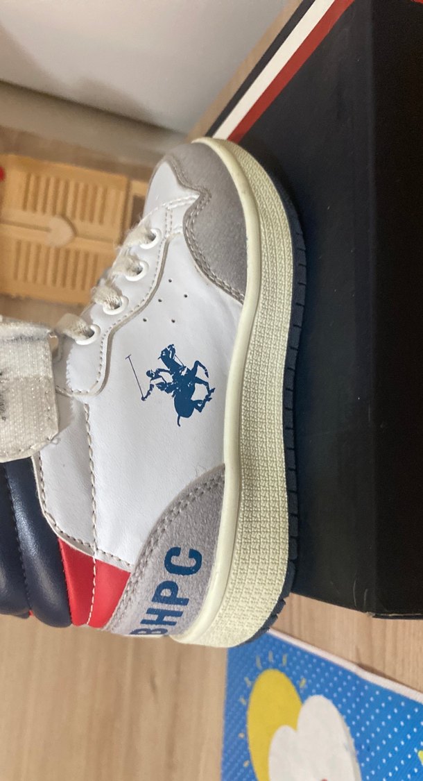 Beyaz Erkek Çocuk Spor Ayakkabı Velcro - Görsel 5