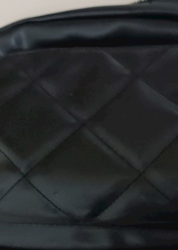 Siyah Deri Fermuarlı Kadın Çanta - Görsel 8