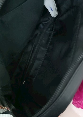 Siyah Deri Fermuarlı Kadın Çanta - Görsel 9