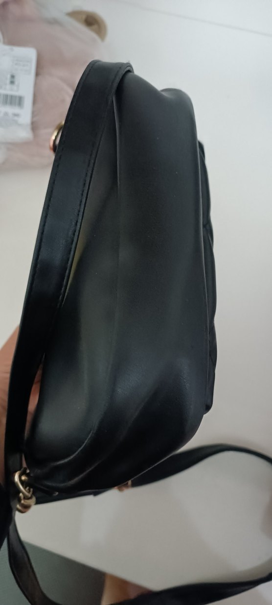 Siyah Deri Fermuarlı Kadın Çanta - Görsel 4