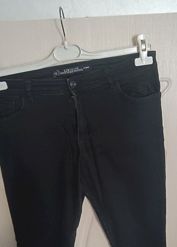 40 Beden Siyah Regular Fit Midi Kot Pantolon