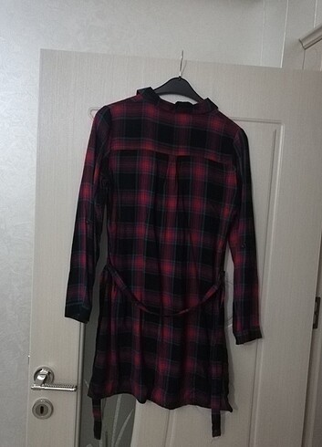 #kadın # ekose#gömlek tunik - Görsel 4