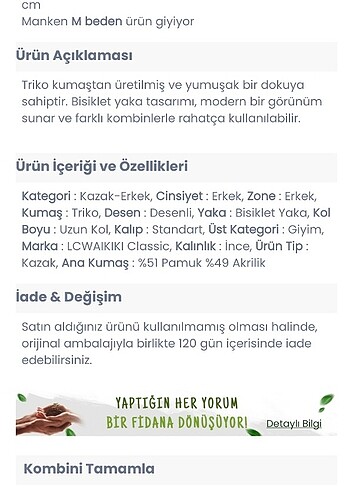 #kışlık#erkek #triko #kazak yeni beden lcvkk - Görsel 5