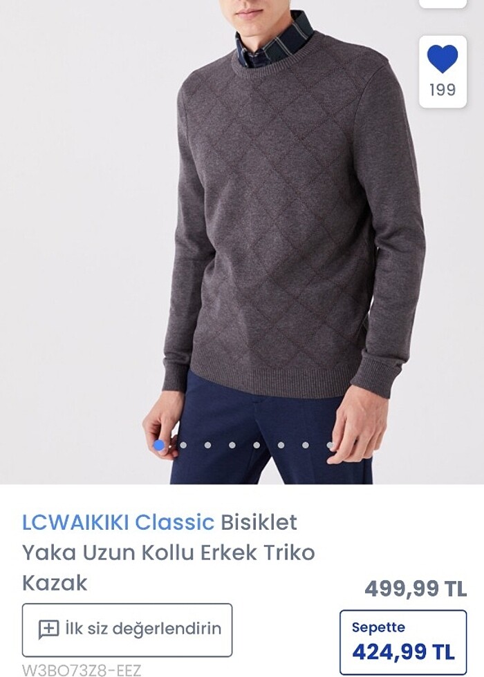 #kışlık#erkek #triko #kazak yeni beden lcvkk - Görsel 4