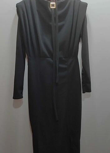 Siyah# kadın# elbise - Görsel 5