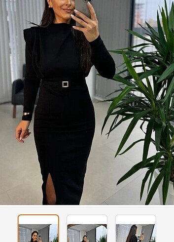 Siyah# kadın# elbise - Görsel 7