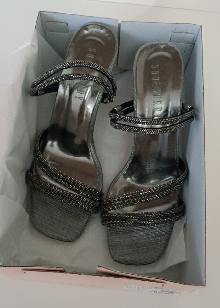 #Topuklu ayakkabı terlik   yeni - Görsel 3