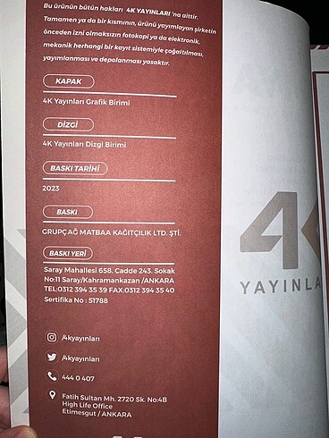  4K yayınları yks set 11 kitap