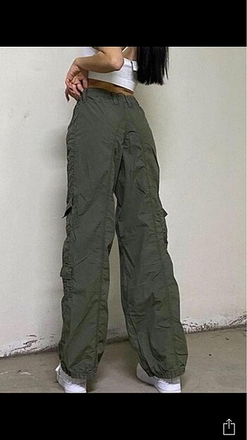 Urban Outfitters Y2k kargo pantolon haki
