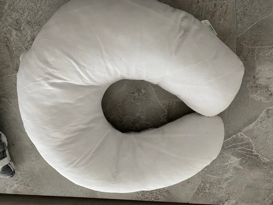 Gri Desenli Emzirme ve Hamile Yastığı - Görsel 3