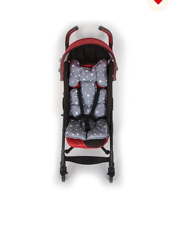 Gri Desenli Puset ve Oto Koltuğu Minderi - Görsel 2