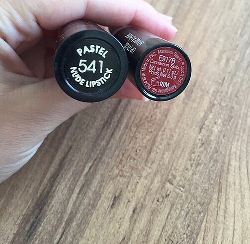 Beden Bordo ve Şeftali Renk 2 Adet Ruj