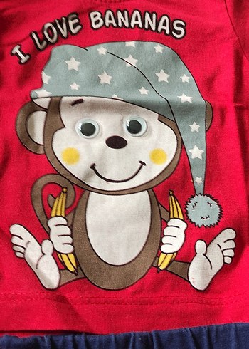 HelloBaby Renkli Baskılı Bebek Erkek Kısa Kollu Takım