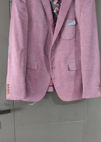 Pembe Regular Fit Erkek Takım Ceketi