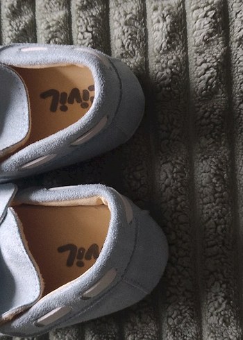 Bebek Gri Süet İlk Adım Ayakkabısı - Görsel 5