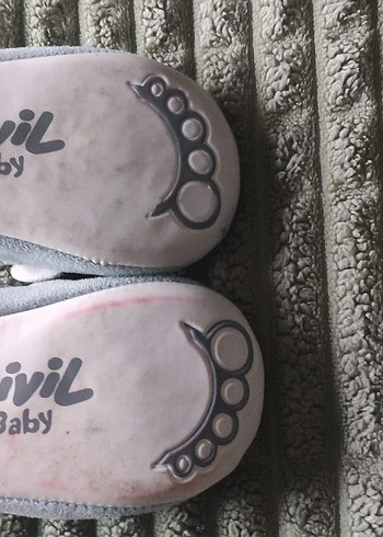 Bebek Gri Süet İlk Adım Ayakkabısı - Görsel 4