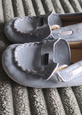 Bebek Gri Süet İlk Adım Ayakkabısı - Görsel 2