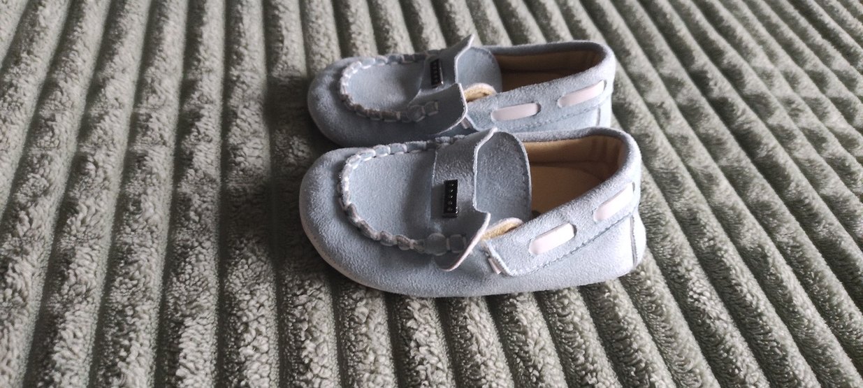 Bebek Gri Süet İlk Adım Ayakkabısı - Görsel 2