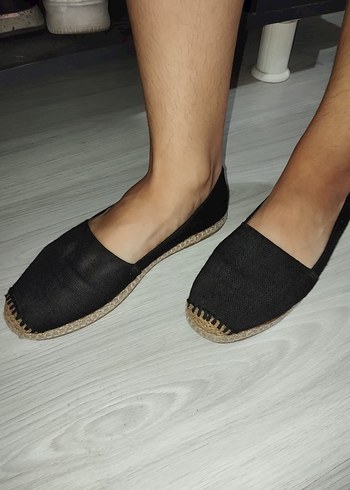 39 Beden Siyah Dolgu Topuklu Kadın Günlük Ayakkabı