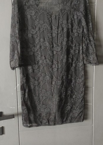 dantel mini elbise - Görsel 4