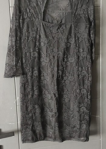 dantel mini elbise - Görsel 3