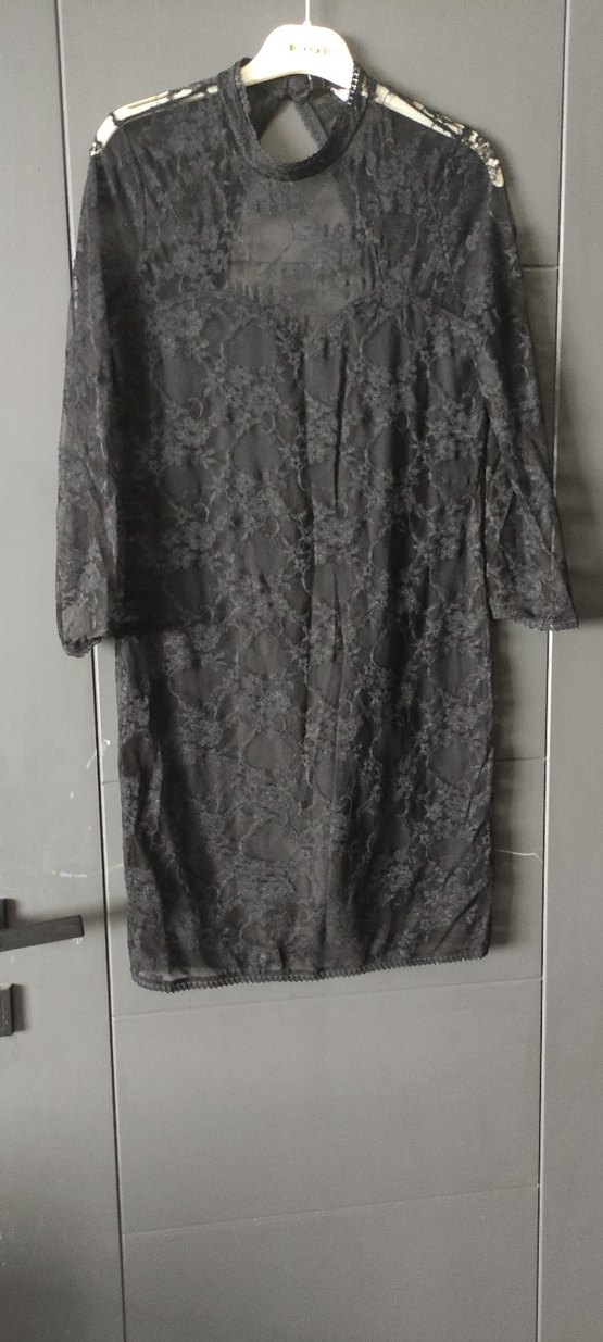 dantel mini elbise - Görsel 4