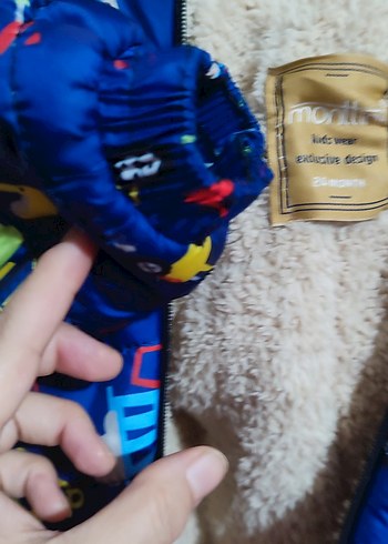 Renkli Desenli Mavi Bebek Tulumu - Görsel 5