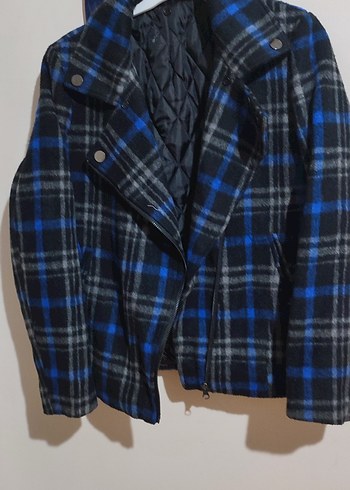 Mavi Ekose s ve m beden olur astarda ufak bir defovar gozukmuyor - Görsel 2