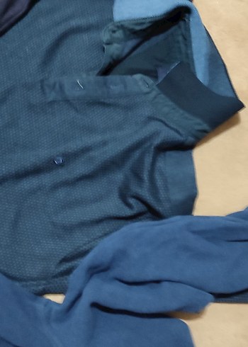 Erkek Lacivert Uzun Kollu Polo Tişört toplu fiyat - Görsel 2