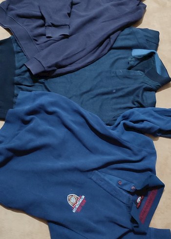 Erkek Lacivert Uzun Kollu Polo Tişört toplu fiyat - Görsel 5