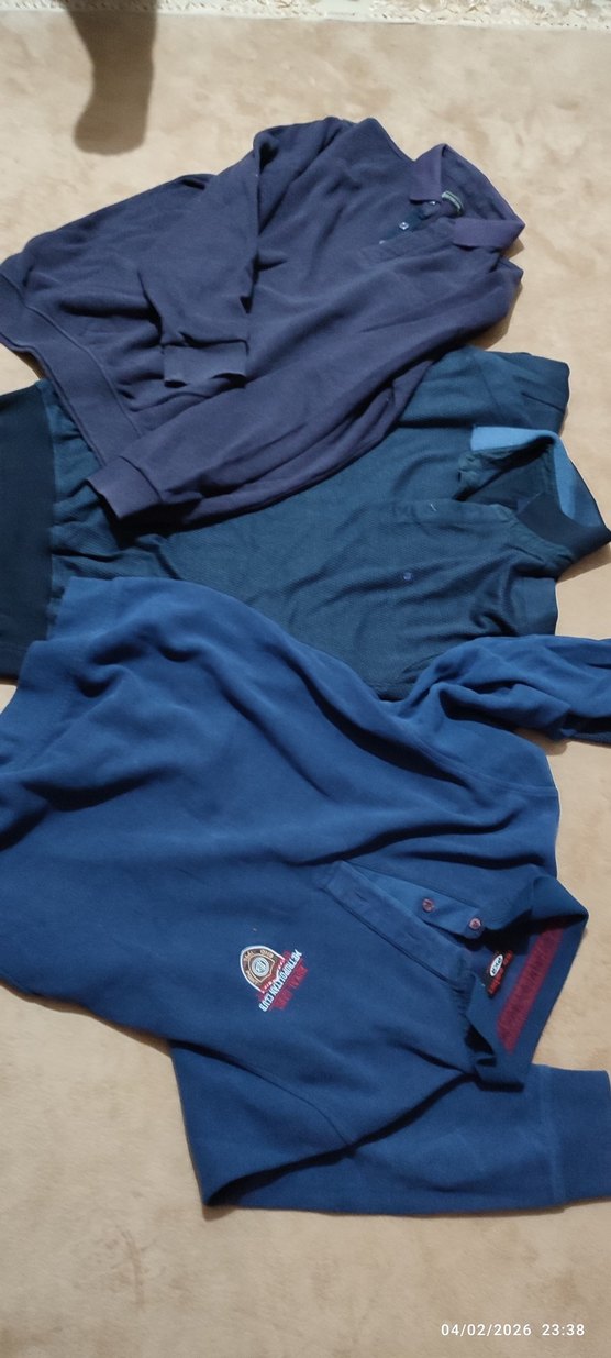 Erkek Lacivert Uzun Kollu Polo Tişört toplu fiyat - Görsel 5