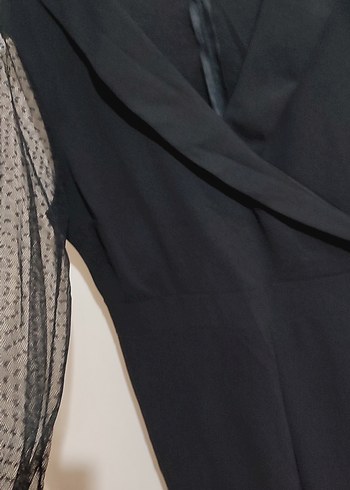 Siyah Uzun Kollu Gotik Tulum - Görsel 5