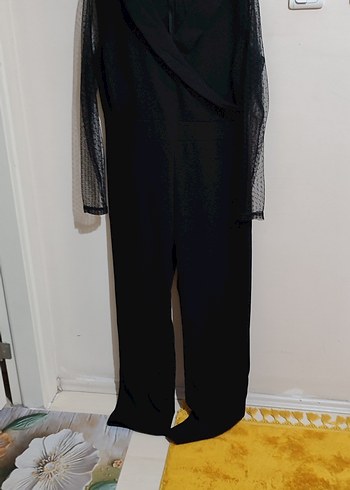 Siyah Uzun Kollu Gotik Tulum - Görsel 4