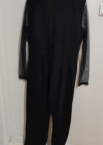 Siyah Uzun Kollu Gotik Tulum - Görsel 7