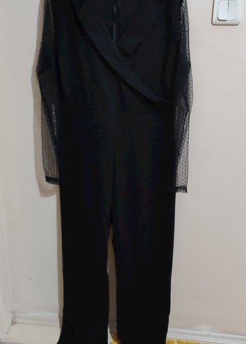 Siyah Uzun Kollu Gotik Tulum - Görsel 8