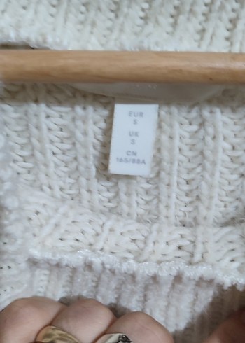 Beyaz Yüksek Yakalı Örgü Kadın Kazak 38 ve 40 de olur - Görsel 8