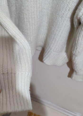 Beyaz Yüksek Yakalı Örgü Kadın Kazak 38 ve 40 de olur - Görsel 9