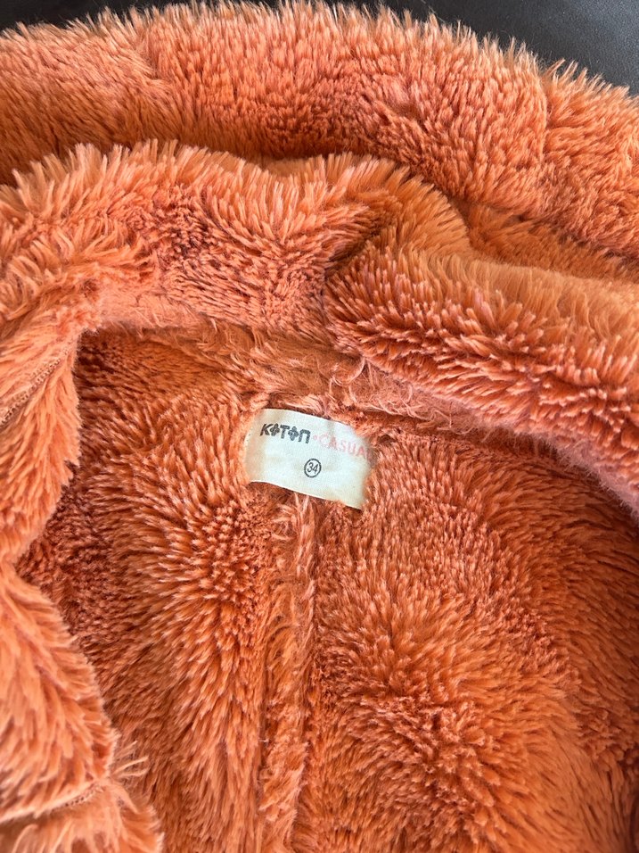 Kürk Detaylı Kadın Süet Mont - Görsel 2