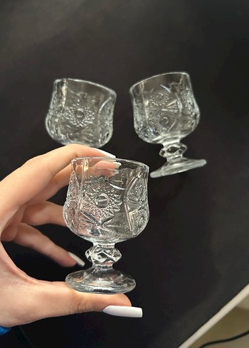 Şeffaf Desenli Mini Kadeh Seti - Görsel 3